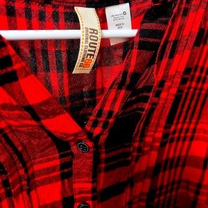 Flannel Shirt/Blouse Route 66 Brand.